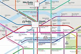 Image result for Osaka Metro Station Map