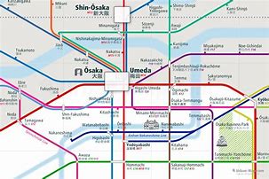 Image result for Osaka Subway Lines