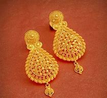 Image result for Clip On Earrings 24K Gold