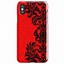 Image result for Black iPhone 10 Red Case