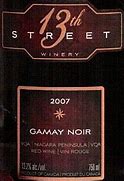 Image result for 13th Street Gamay Noir