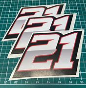 Image result for Racing Car Number Stickers