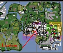Image result for GTA San Andreas Weapons Locations Map