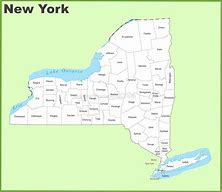 Image result for New York State Capital Map