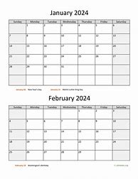 Image result for 2024 Printable Bi-Yearly Calendar