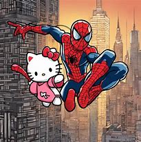 Image result for Hello Kitty Spider-Man