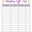 Image result for Gift List Print Out