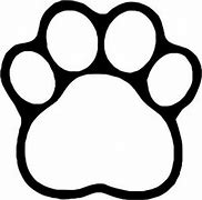 Image result for Paw Print Outline