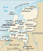 Image result for Netherlands Map with Cities