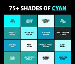 Image result for 50 Shades of Cyan