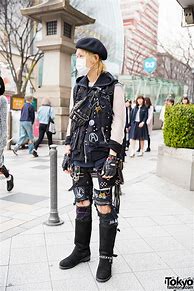 Image result for Punk Harajuku Fashion