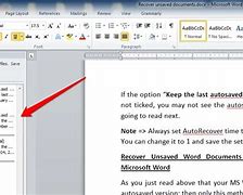 Image result for Retrieve Unsaved Word Document