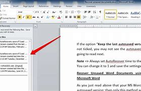 Image result for Recover Unsaved Word Document 365