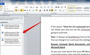 Image result for Recover Word Doc