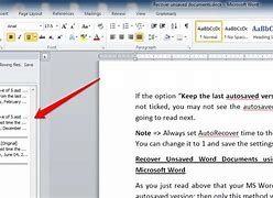 Image result for How to Get Back Unsaved Word Document