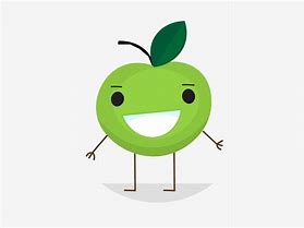 Image result for Cartoon Apple Green Background