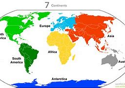 Image result for World Map According to Continents