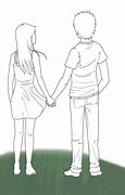 Image result for Drawing of a Boy and Girl Holding Hands