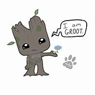 Image result for Baby Groot Drawing Colored