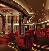 Image result for Red Home Theater Room