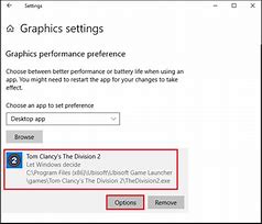 Image result for Graphics Settings Windows 10