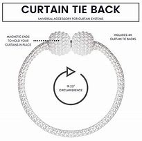 Image result for Magnetic Curtain Tie Backs