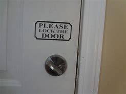 Image result for Please Lock Door