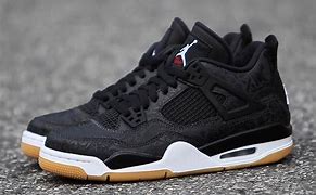 Image result for Air Jordan 4 Black Laser