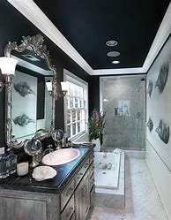Image result for Matte Black Paint for Bathroom