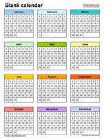 Image result for Yearly Calendar