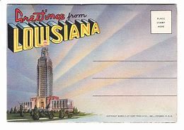 Image result for Greetings From Louisiana Postcard