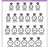 Image result for Woman Ring Size Chart