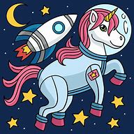 Image result for Unicorn Astronaut