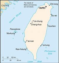 Image result for Taiwan Capital Map