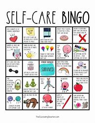 Image result for Free Printable Self-Care Bingo Game