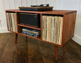 Image result for Record Album and Turntable Cabinet