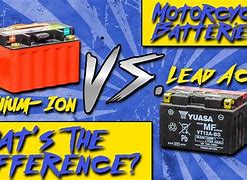 Image result for Lithium or Lead Acid Motorcycle Battery