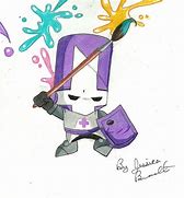 Image result for Castle Crashers Purple Knight Fan Art