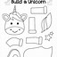 Image result for Unicorn Cut Out Template