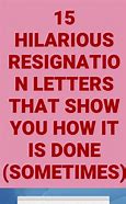 Image result for Funny Best Resignation Letter