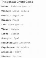 Image result for Steven Universe Astrology Cancer Inspired Gems