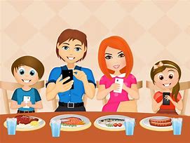 Image result for People On Cell Phones at Table