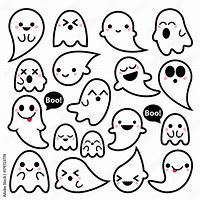 Image result for Kawaii Doodle Art Ghost