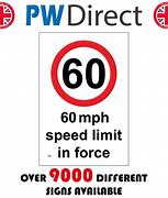 Image result for 60 Miles per Hour Sign