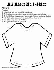 Image result for Getting to Know You T-Shirt Activity