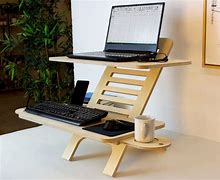 Image result for Adjustable Laptop Stand Wood