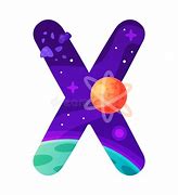Image result for Space Galaxy Letter X