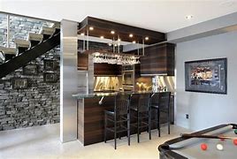 Image result for Small Basement Bar Ideas