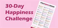 Image result for 30-Day Happiness Challenge Printable