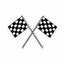 Image result for Black and White NASCAR Flags